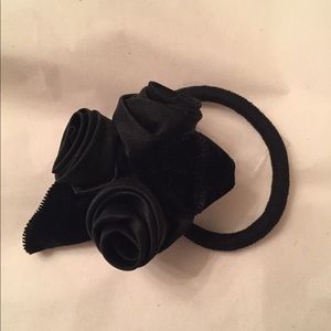 Eve Reid hair tie new jet silk and velvet